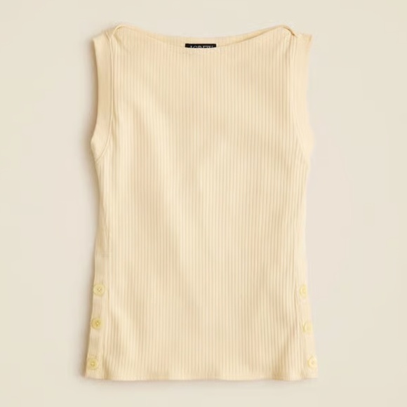 J.Crew Boatneck Top in Butter 🧈 Yellow - Picture 1 of 4